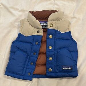 Patagonia Two-Tone Blue and Tan Vest